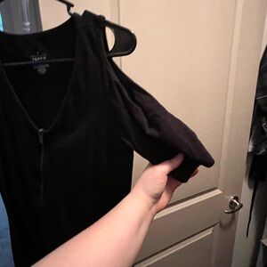 Torrid Black Cold Shoulder Top